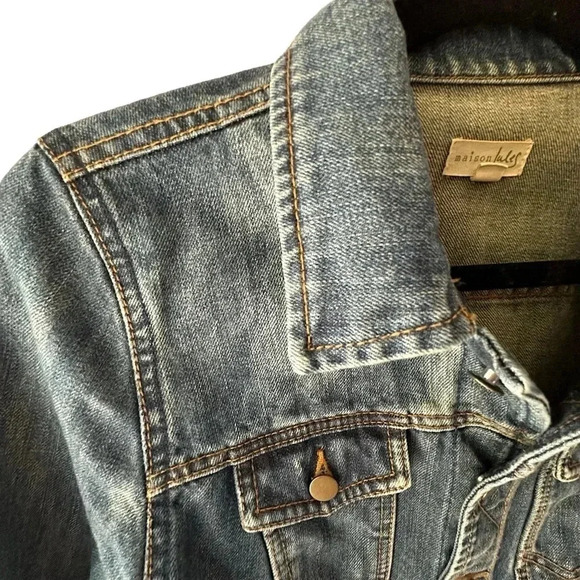 MAISON JULES | NWOT | DENIM JEAN JACKET | SIZE: MEDIUM - Picture 7 of 12